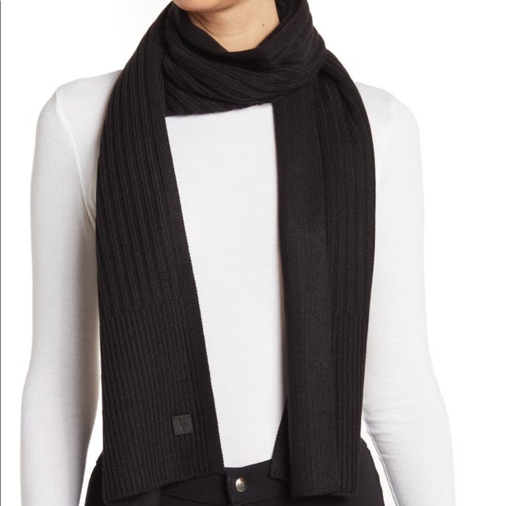 AllSaints Ribbed Knit Scarf